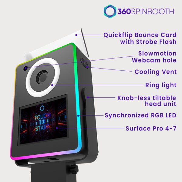 DSLR Photo Booth Shell with Printer Shelf & Bounce Card PS1