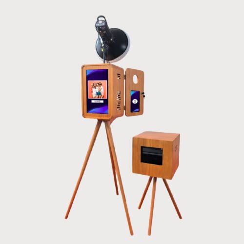Wooden Photo Booth with double screen for Sale