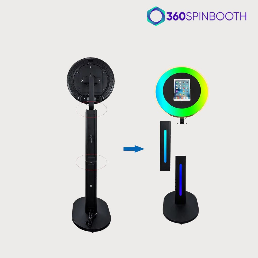 Led Ring Pattern Photo Booth iPad Photo Booth with Ring LED Light for Sale | 360spinbooth