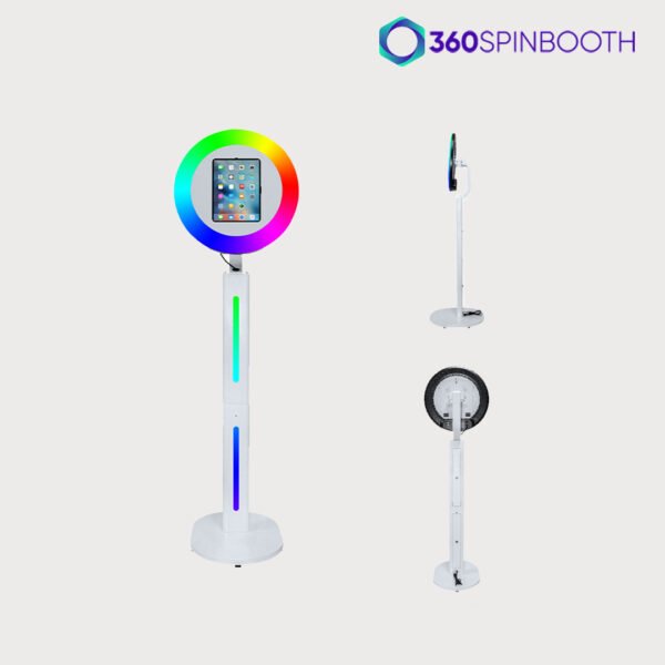 white ipad photo booth