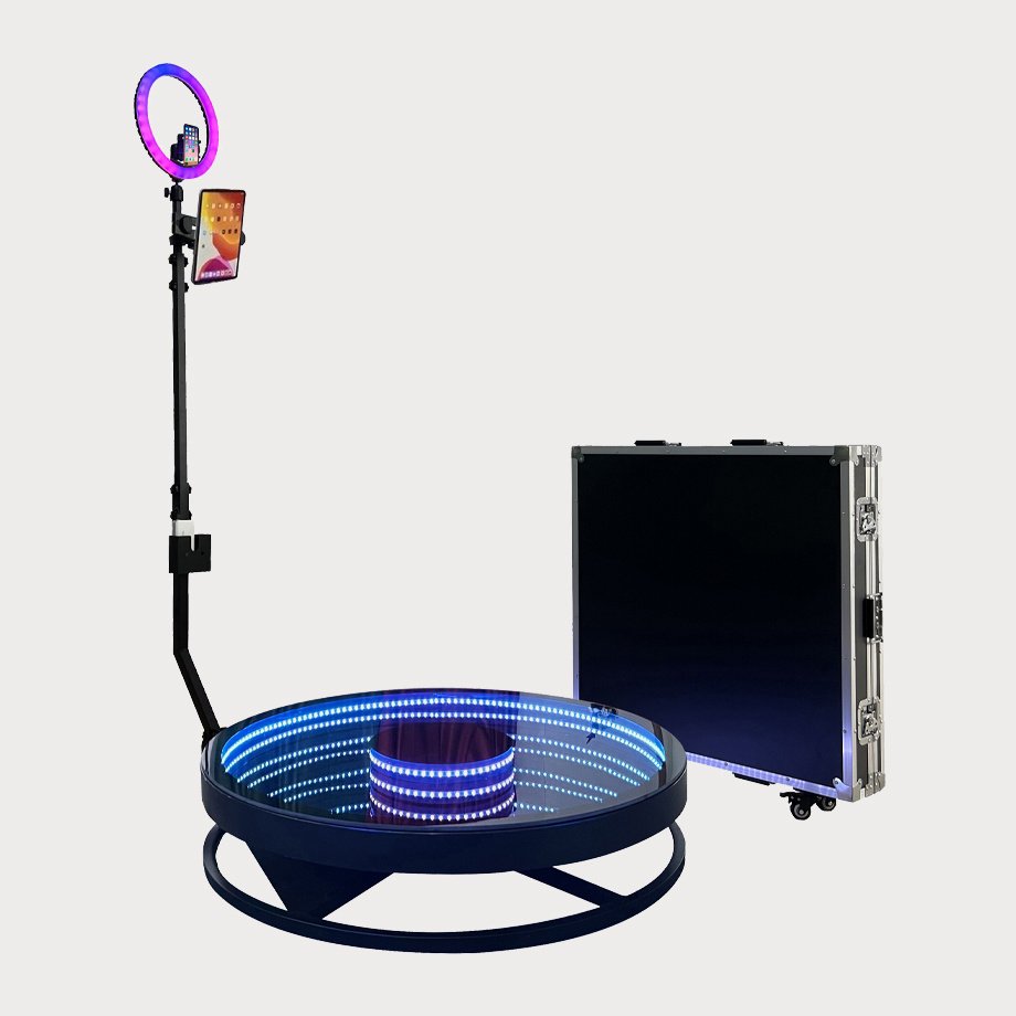 360 infinity glass photo booth