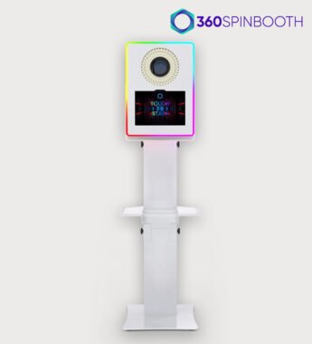 Phoot-Booth-with-printer-shelf-ring-light-flash-for-sale Photo Booth shelf for sale PS2