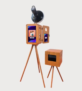 Wooden Photo Booth with double screen for Sale
